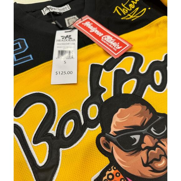 Bad Boy Records Biggie Smalls Men's Headgear Classics Embroidered Hockey Jersey - Picture 3 of 5